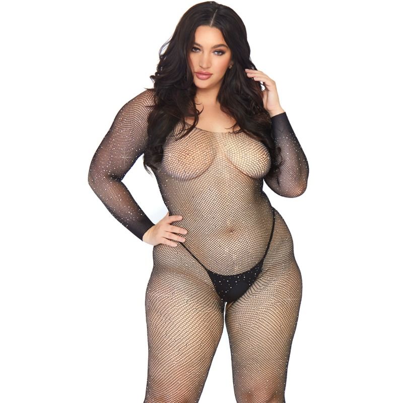 Leg Avenue Bodystocking Im Netz Mit Brilliant 1x-2x