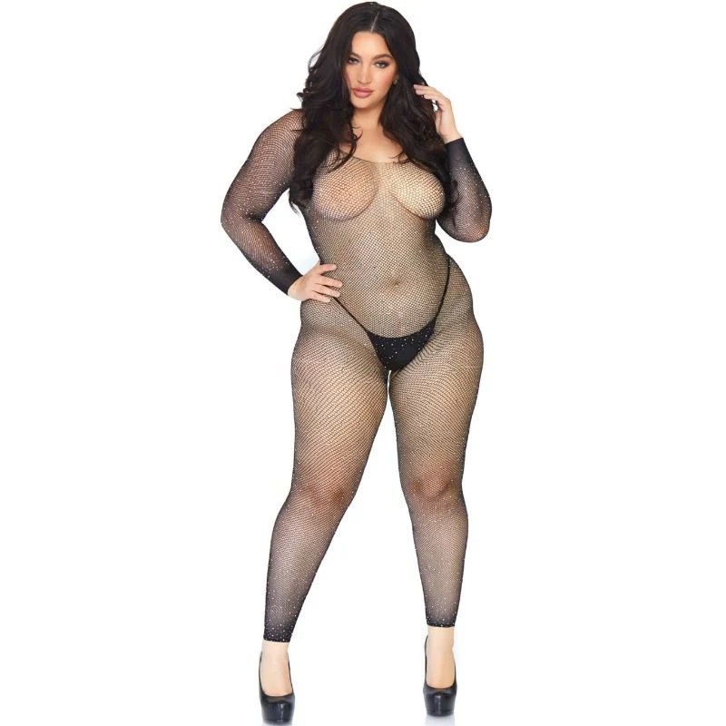 Leg Avenue Bodystocking Im Netz Mit Brilliant 1x-2x