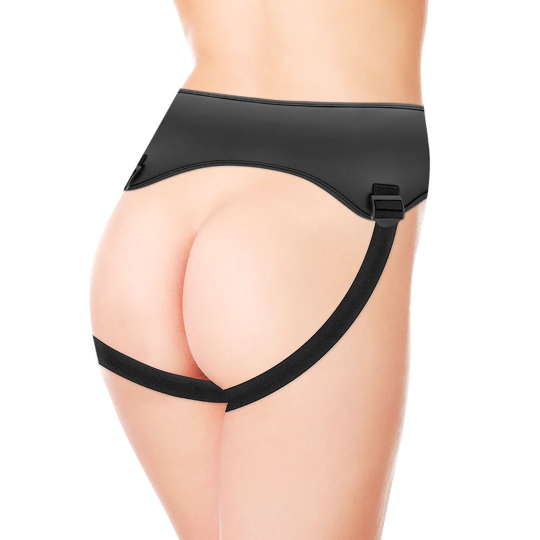 Strap-on Harness mit 3 Silikon-Ringen