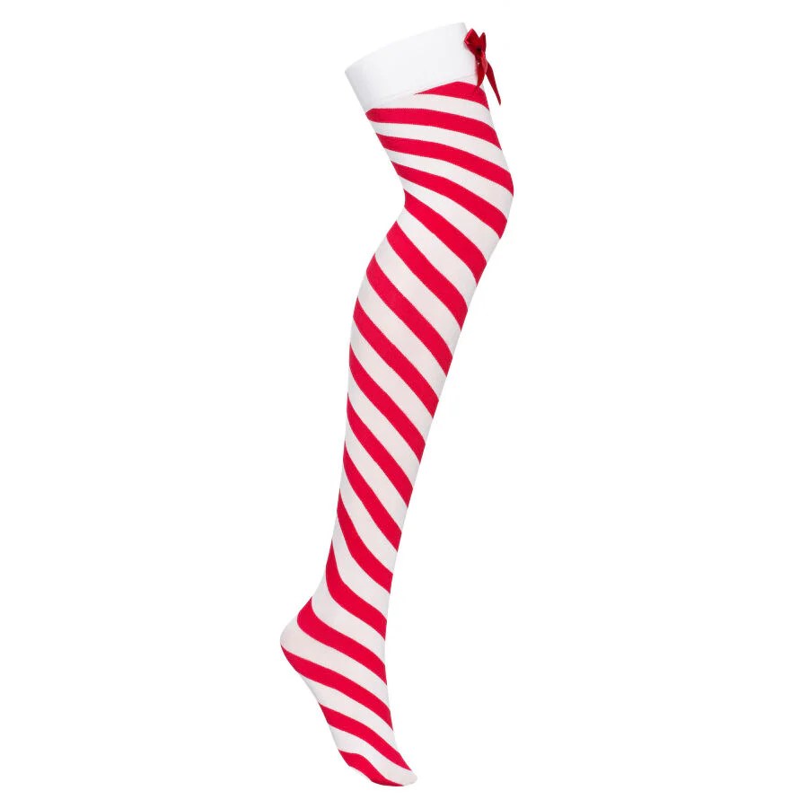 Strümpfe mit Zuckerstangen Motiv