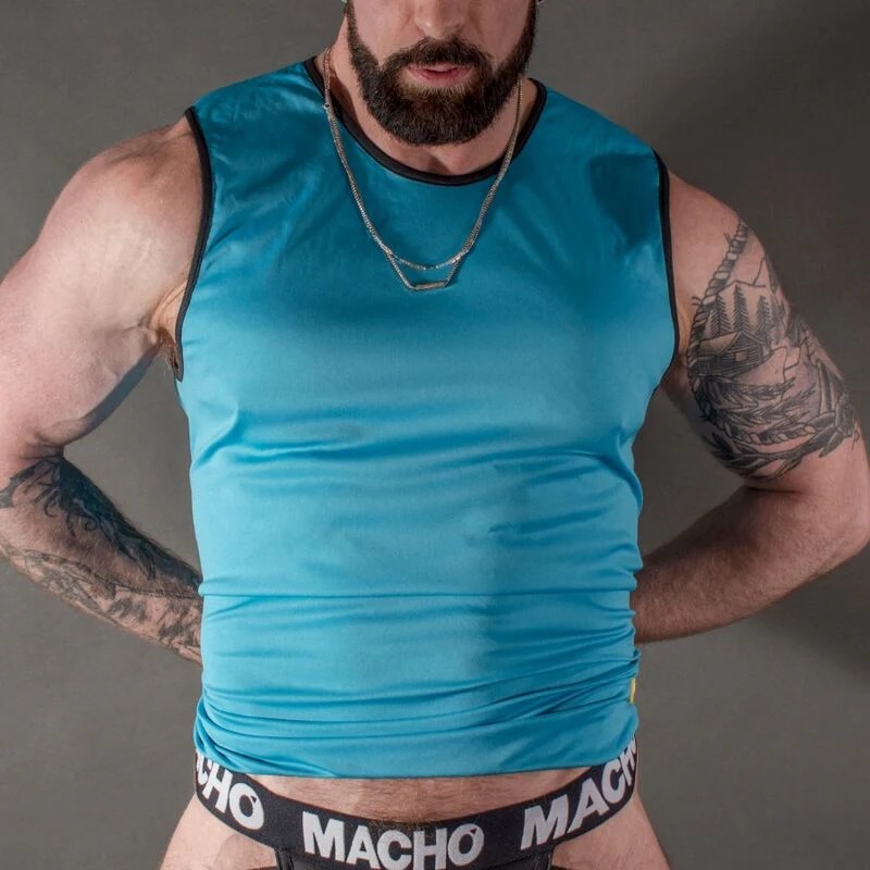 Shirt “Macho”, blau