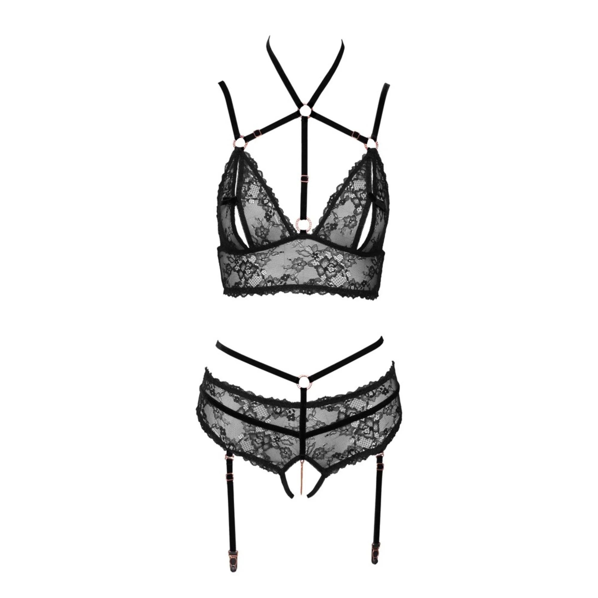 Bralette und Straps-Slip Ouvert