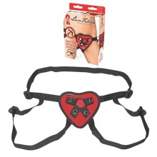 LUX FETISH Red Heart Strap-On Harness LUX FETISH Red Heart Strap-On Harness
