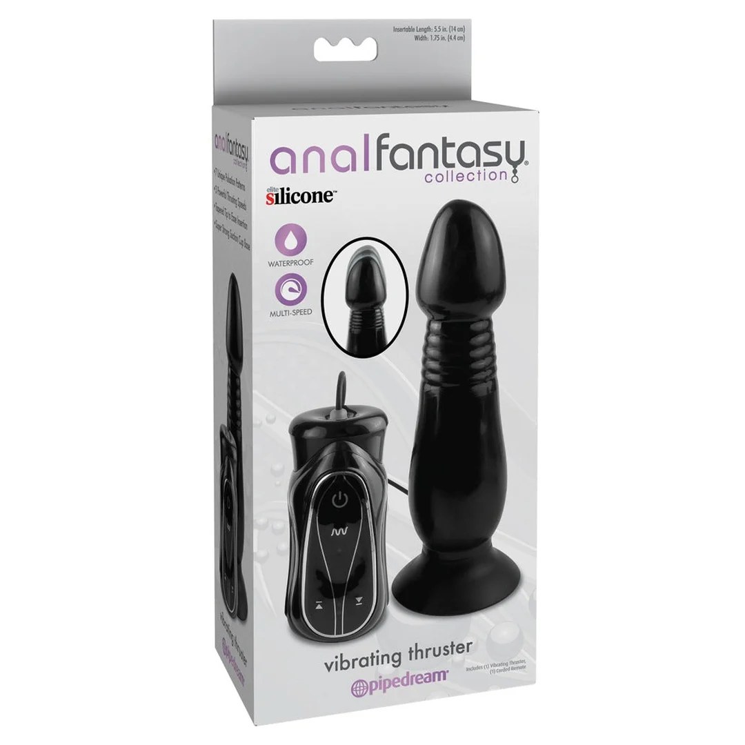 Analdildo „Vibrating thruster“ mit Vibration