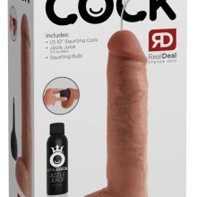 Naturdildo 10" Squirting Cock with Balls Naturdildo 10" Squirting Cock with Balls