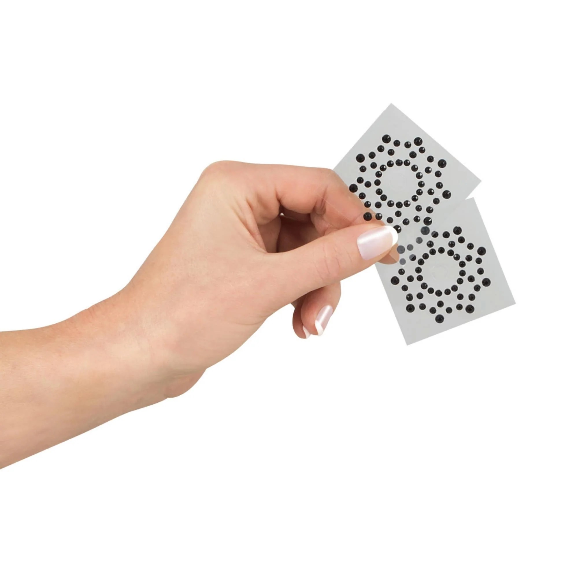 Nippelsticker mit Strasssteinen und Sternoptik