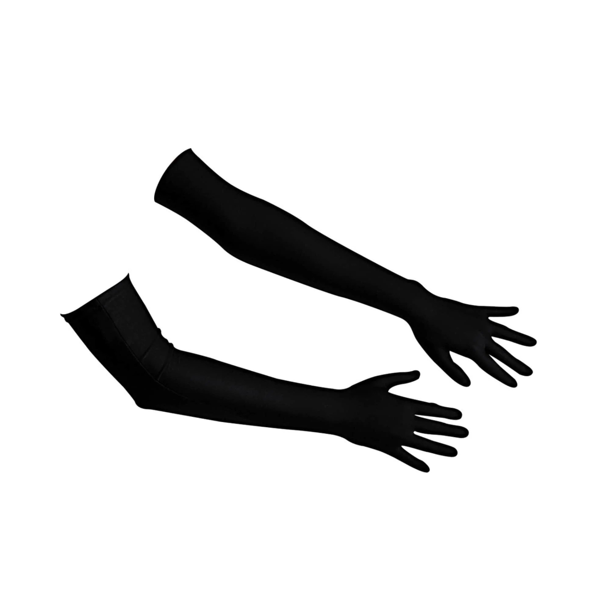 Extra lange Satinhandschuhe