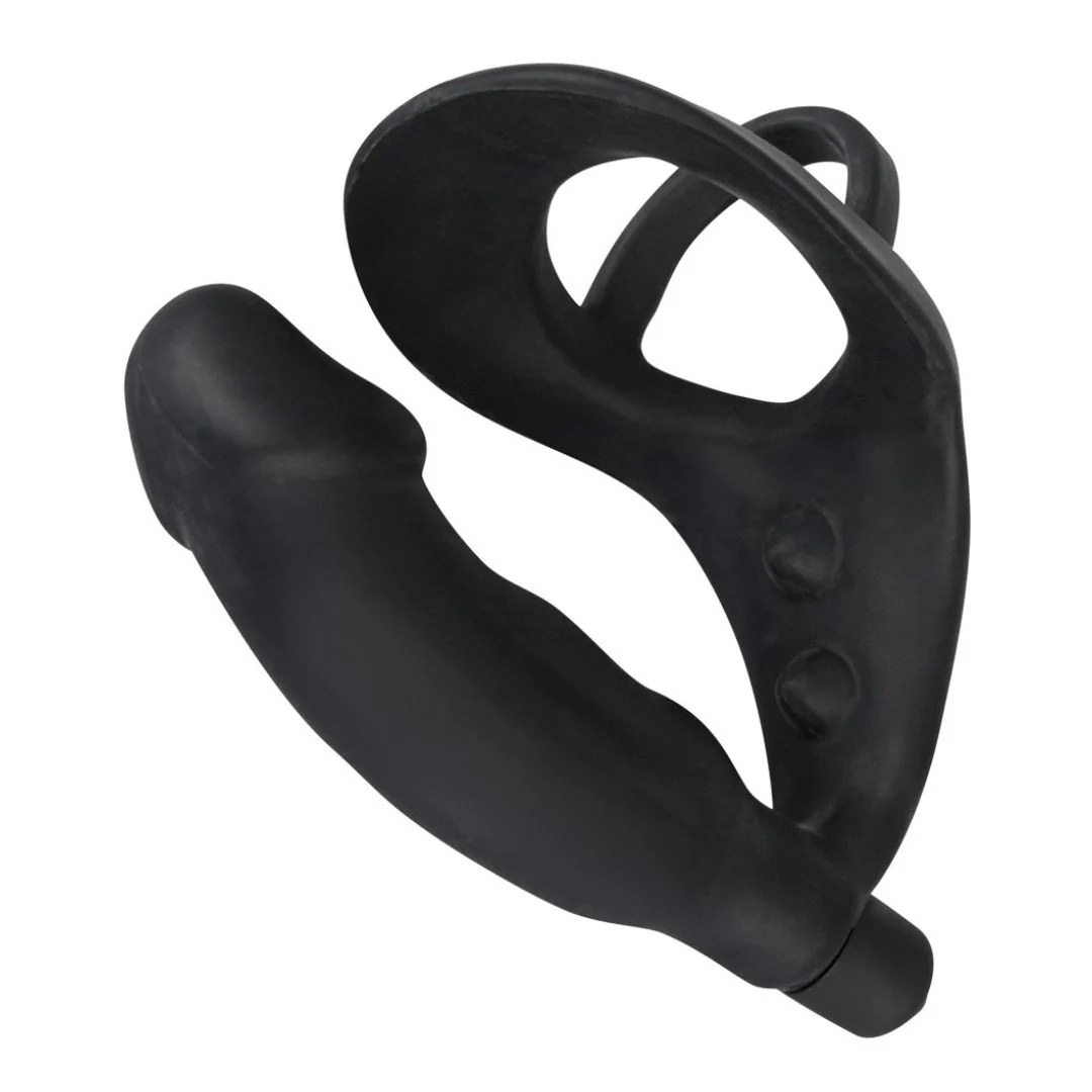 Penis-/Hodenring „Ring & Vibro Plug“ mit Vibro-Analplug