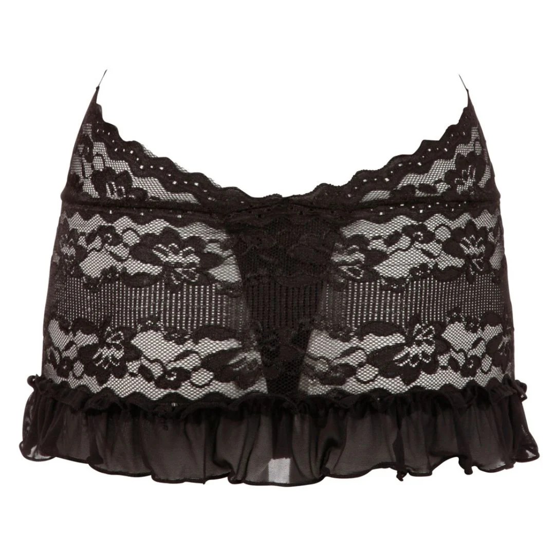 Kleid mit Neckholder plus String ouvert