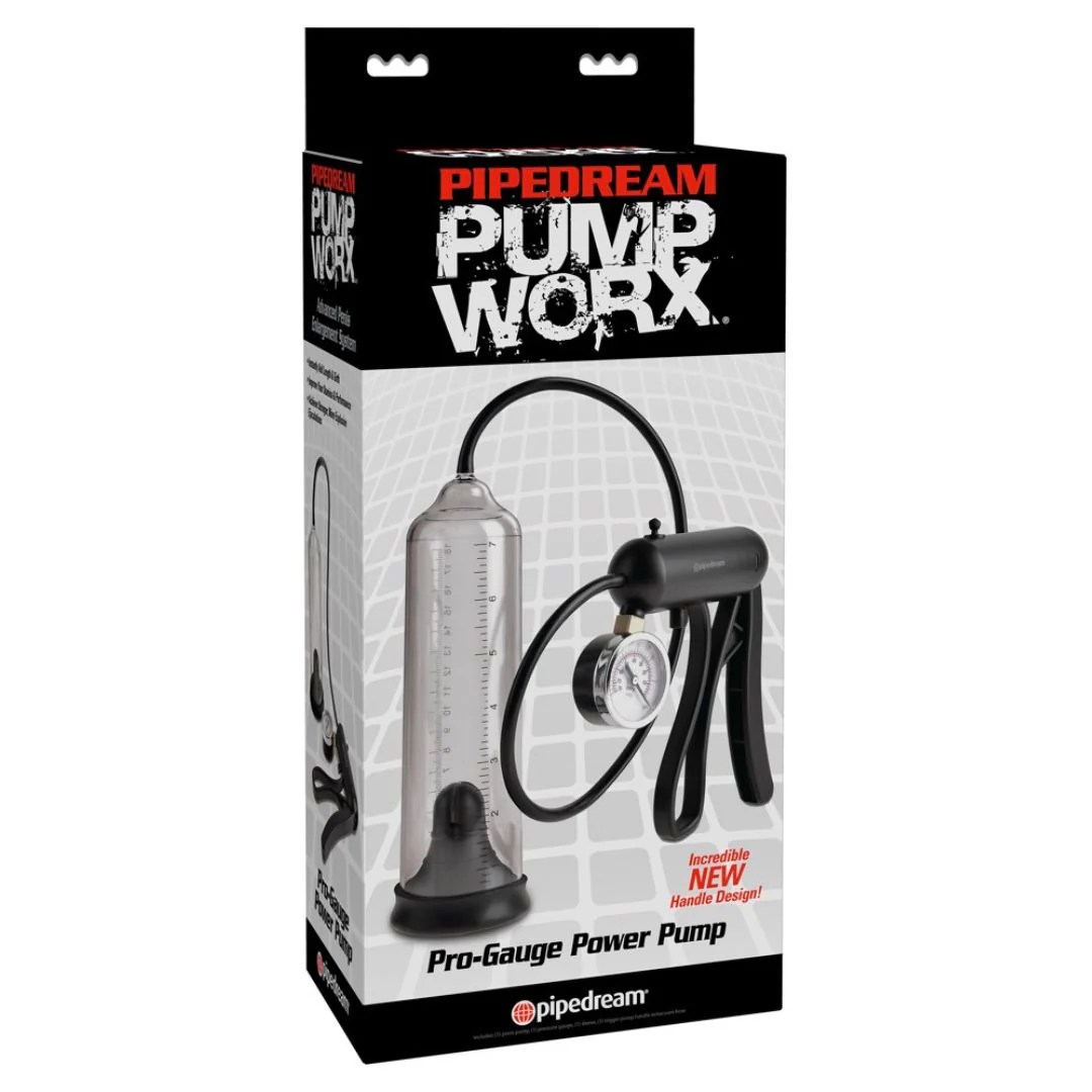 Penispumpe „Pro-Gauge Power Pump” mit Druckmesser