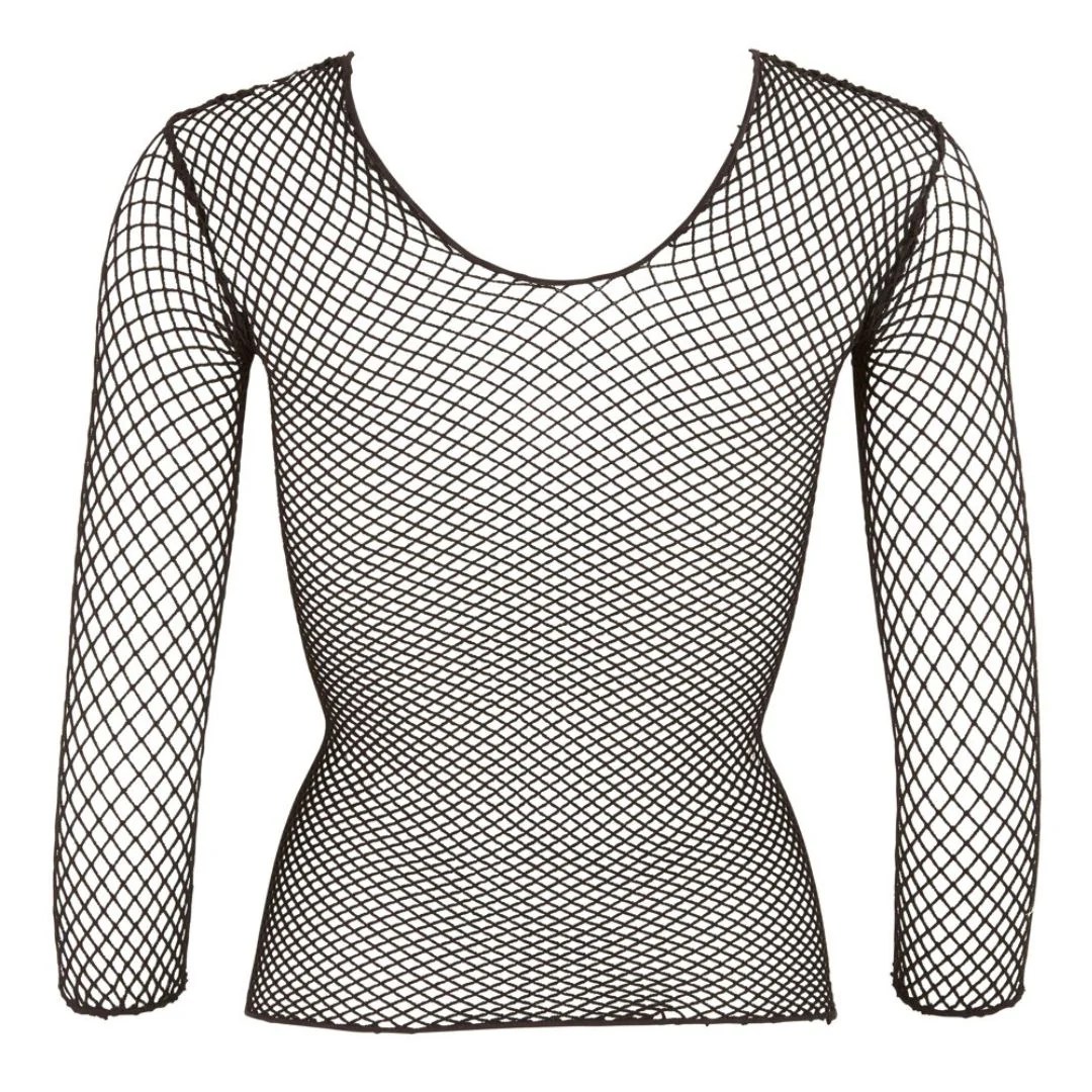 Netzshirt grobmaschig mit Rundhals