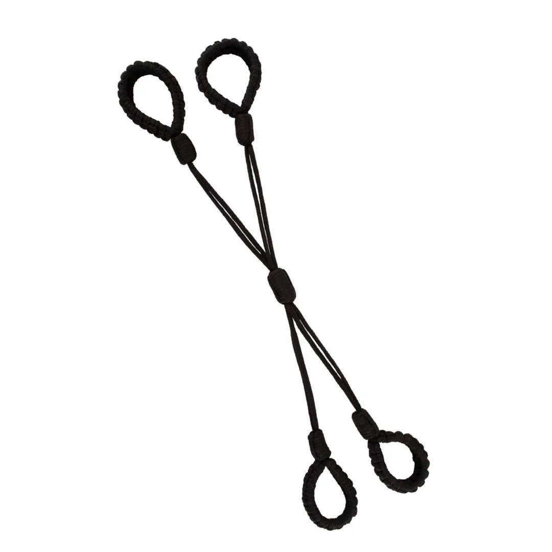 Fesselkreuz aus Baumwollseil mit Schlaufen für Hände und Füße