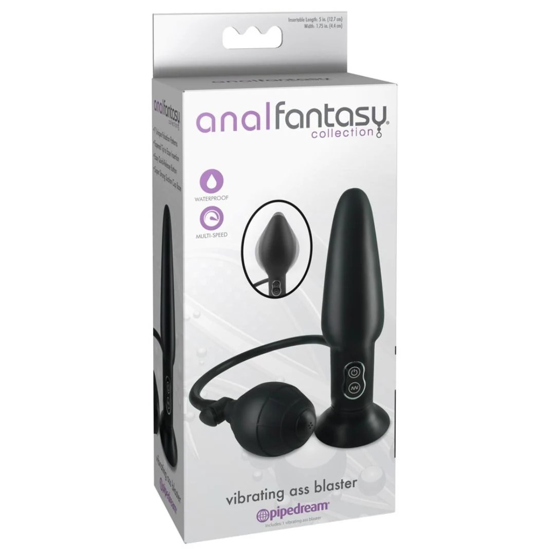 Aufblasbarer Analplug mit Vibration