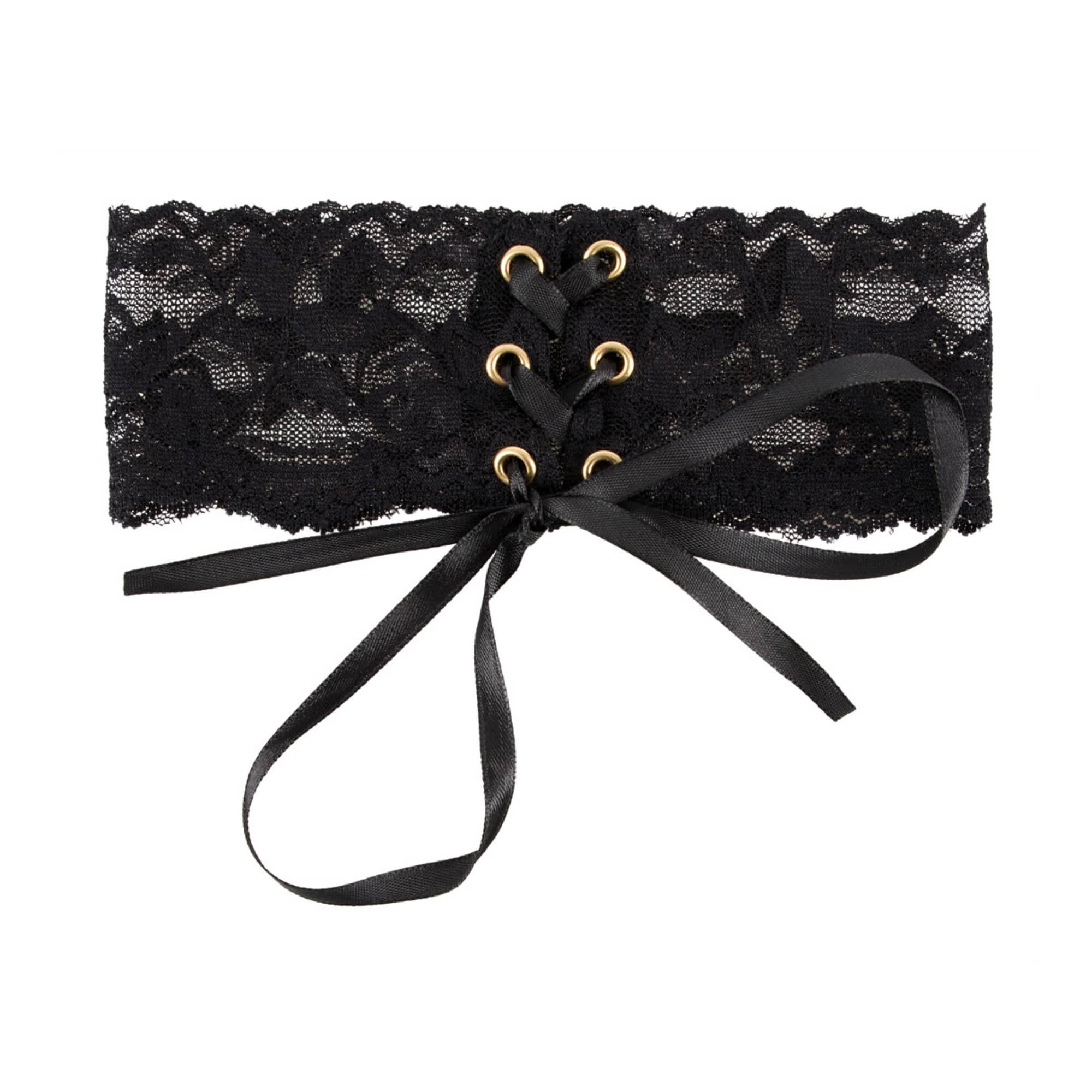 Choker mit schwarzer Blumenspitze