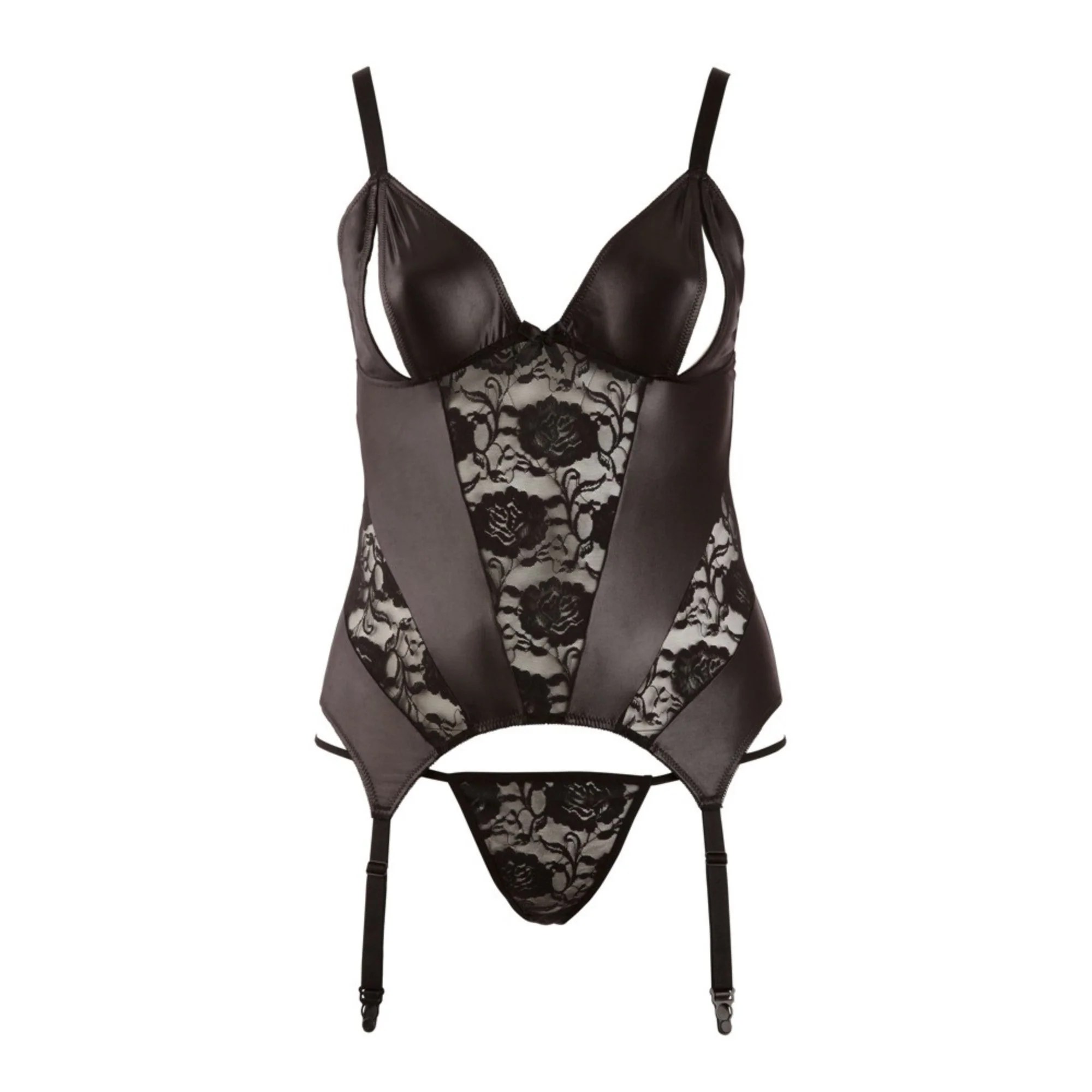 Strapshemd plus String aus Spitze