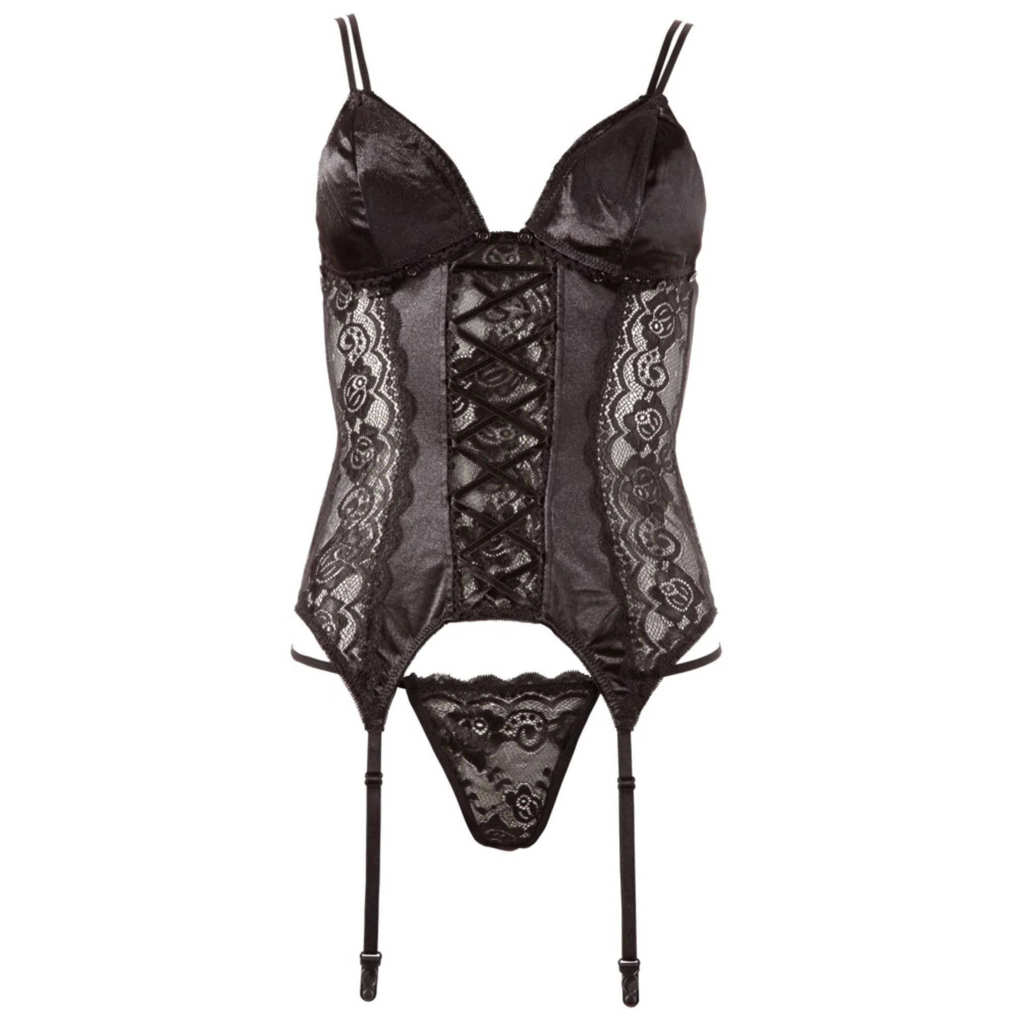 Strapshemd mit abnehmbaren Cups plus String