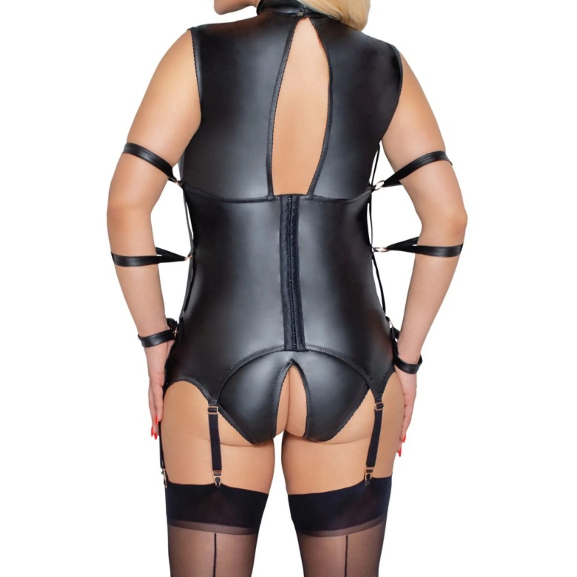 Strapshemd plus Slip ouvert im Mattlook