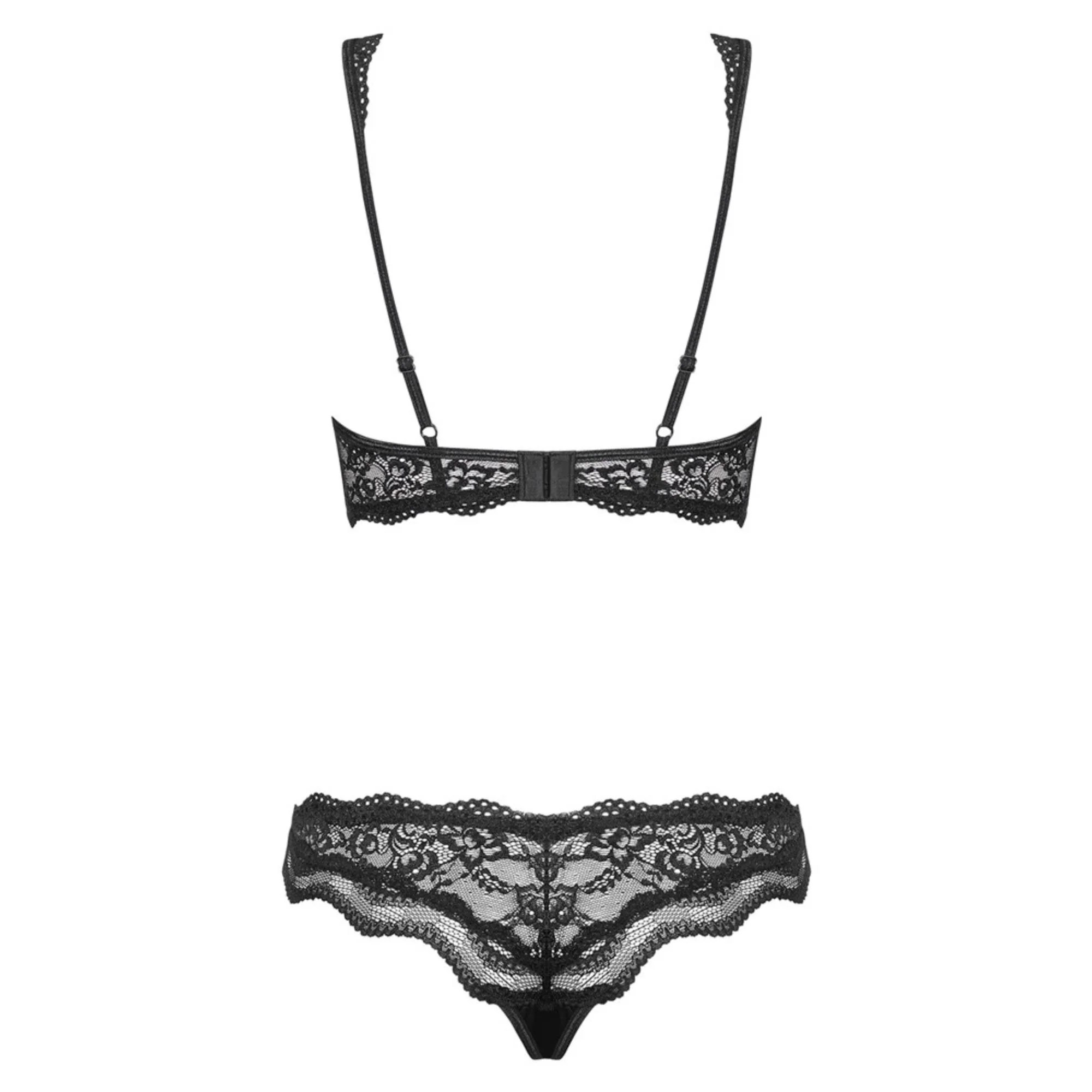 BH mit Strassdetail plus String, L/XL - SALE