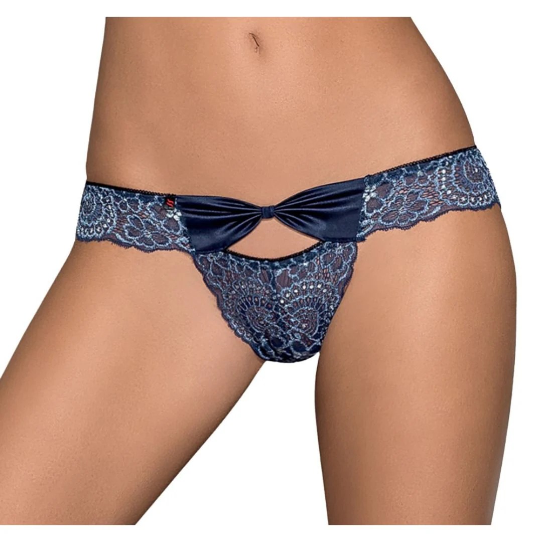 Slip aus floraler Spitze mit Cut-out