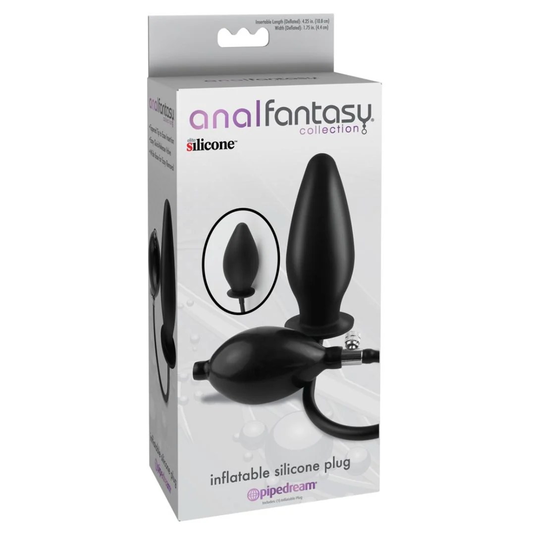 Aufblasbarer Analplug mit Pumpball und Ablassventil