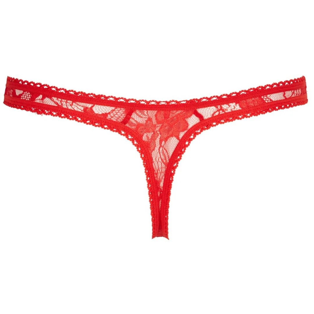 String ouvert aus floraler Spitze
