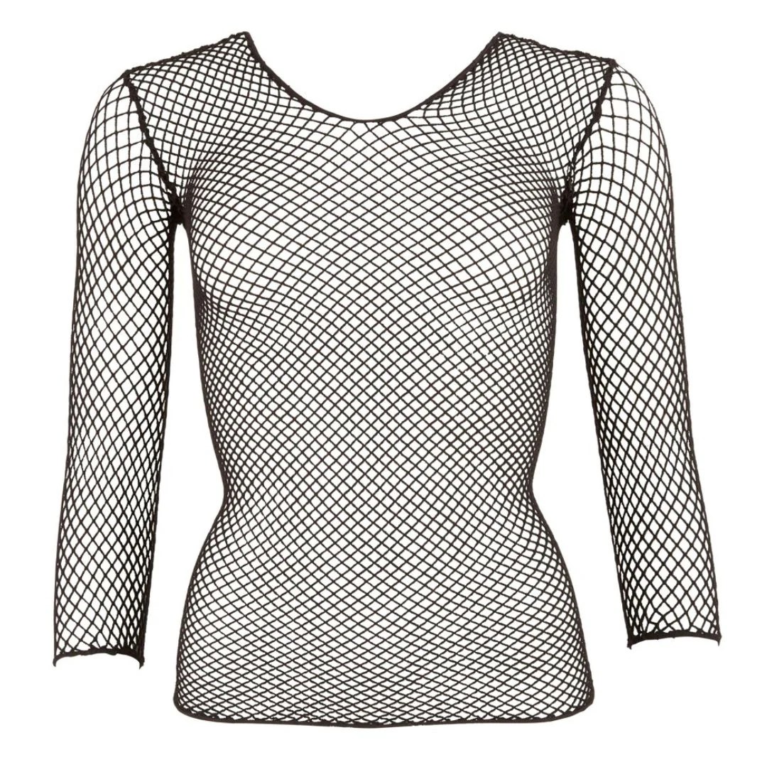 Netzshirt grobmaschig mit Rundhals