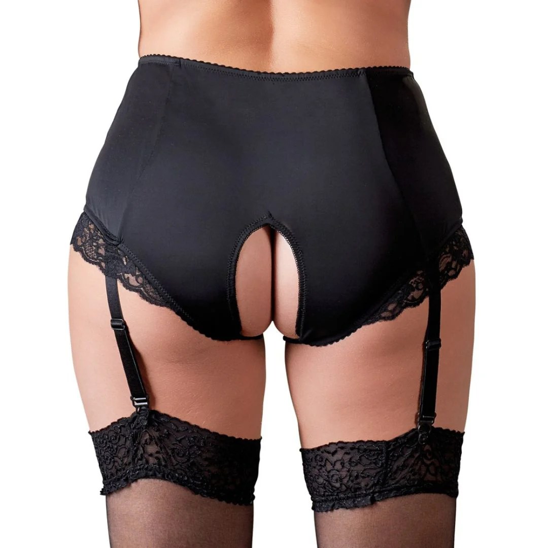 Taillen-Slip ouvert mit Strapsen