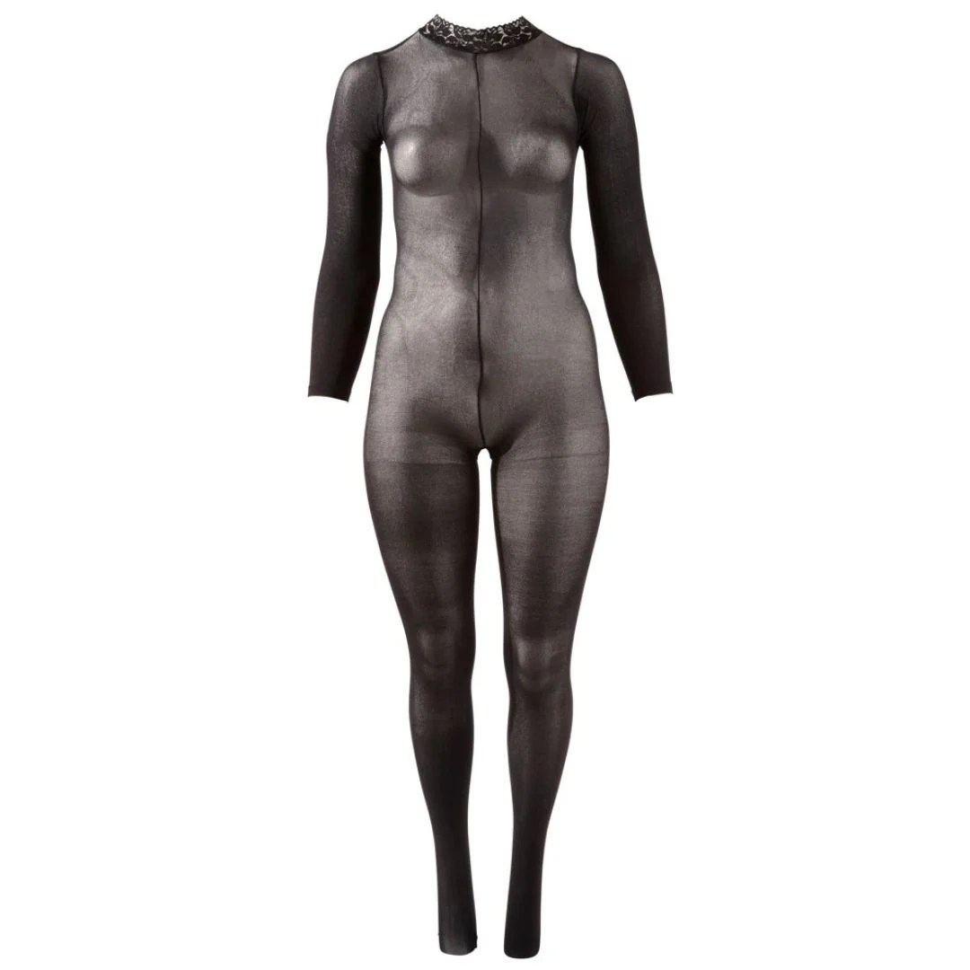 Transparenter Langarm-Catsuit