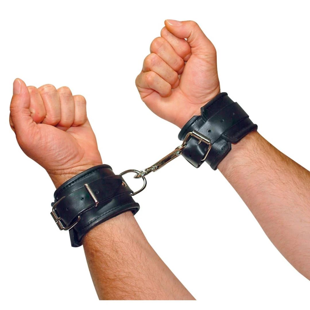 Handfessel aus Leder, gepolstert