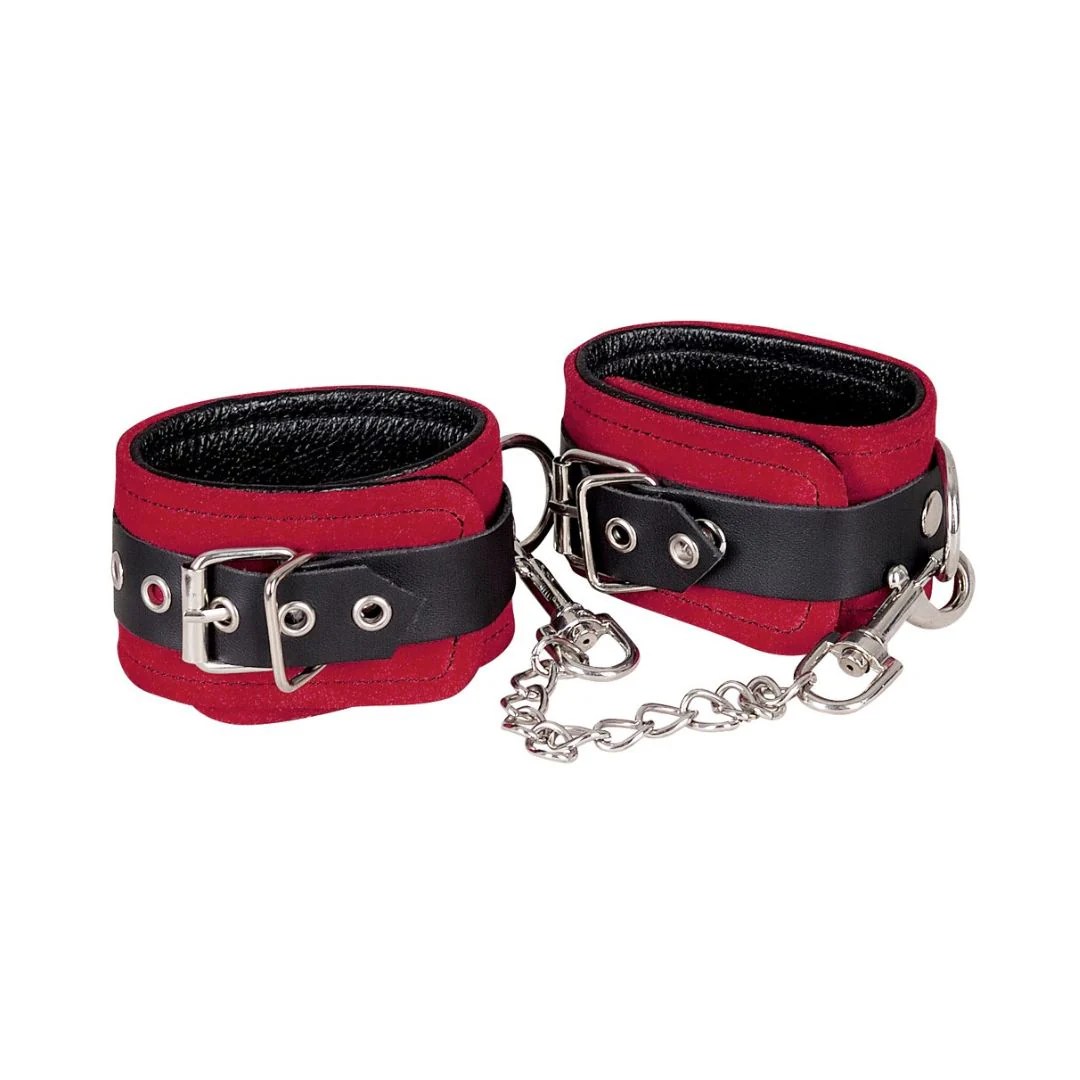 Fußfessel aus Leder, weich gepolstert