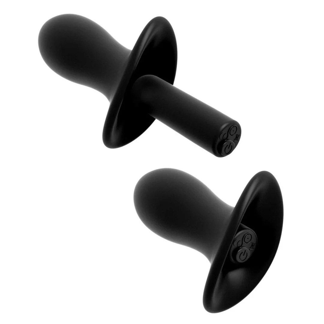 Slip mit Vaginalplug und Vibro-Bullet