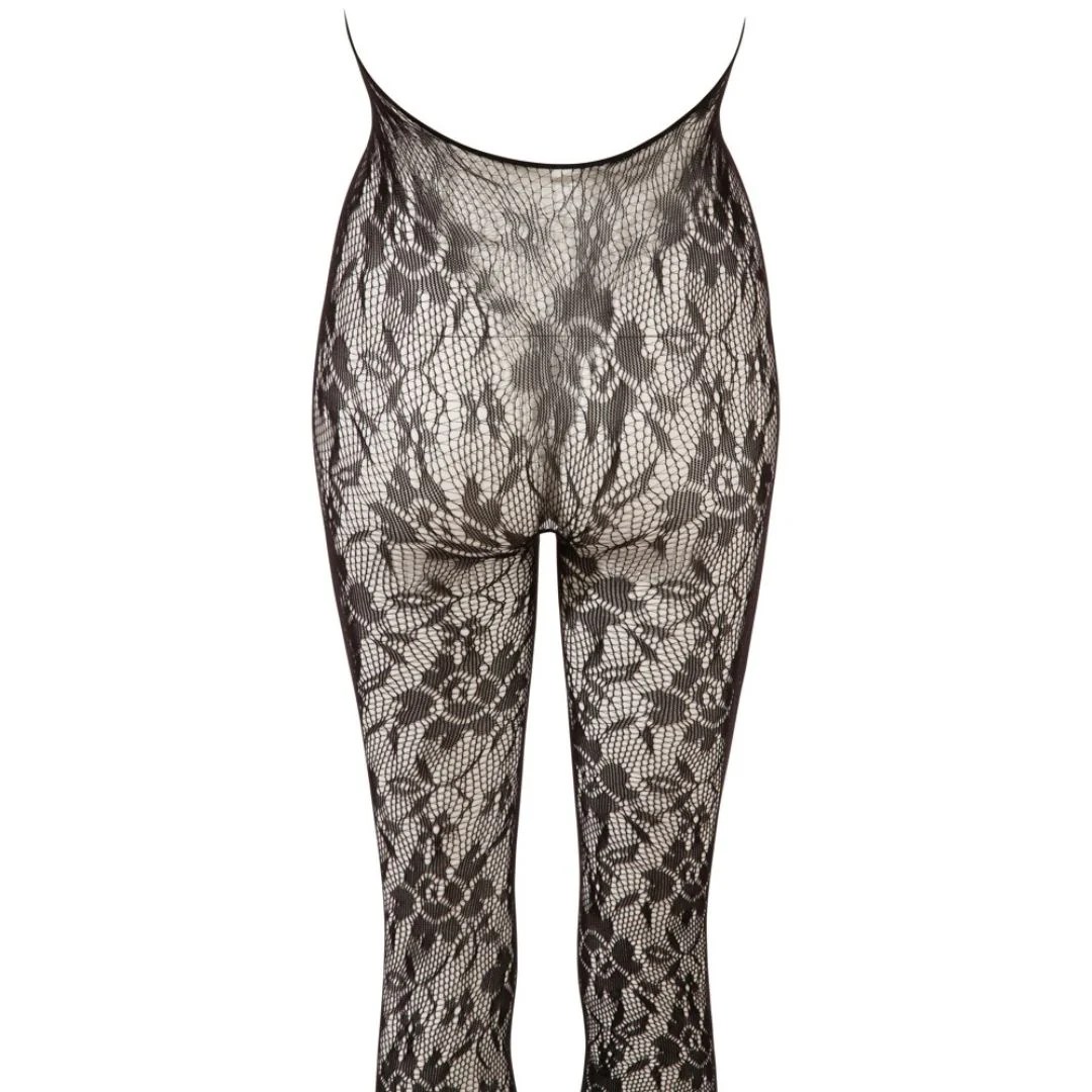 Spitzen-Catsuit Ouvert mit Perlen-Detail