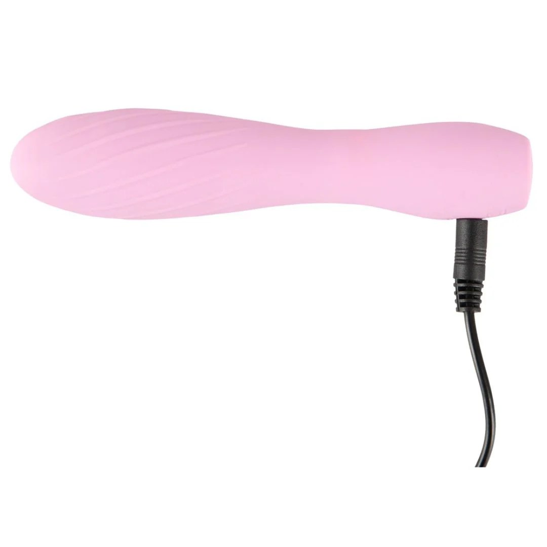Minivibrator rosa mit Stimulationsrillen