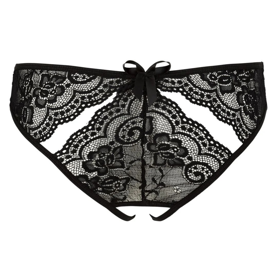 Slip ouvert mit Cut-outs und Blütenspitze