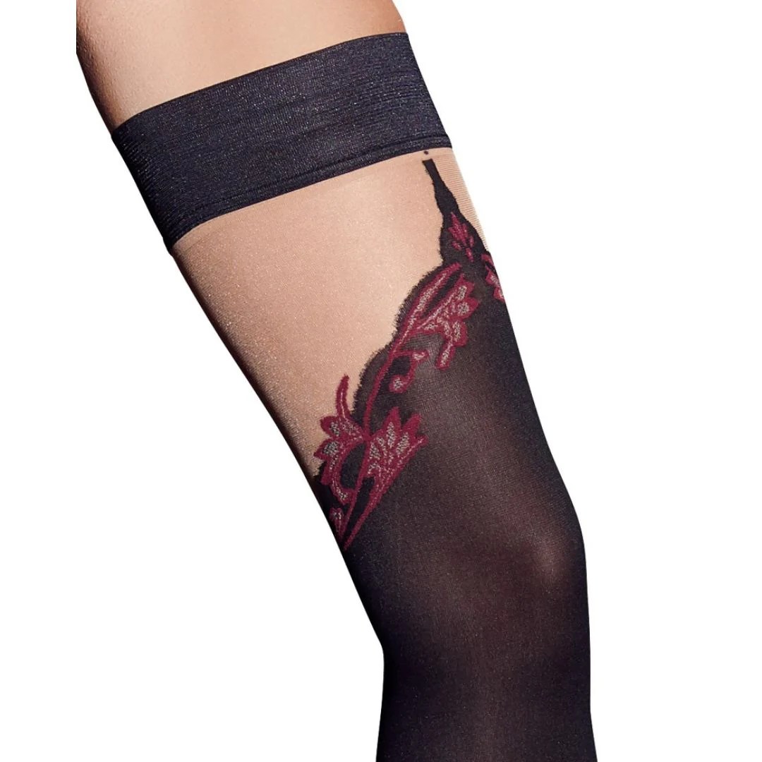 Halterlose Strümpfe im Overknee-Look