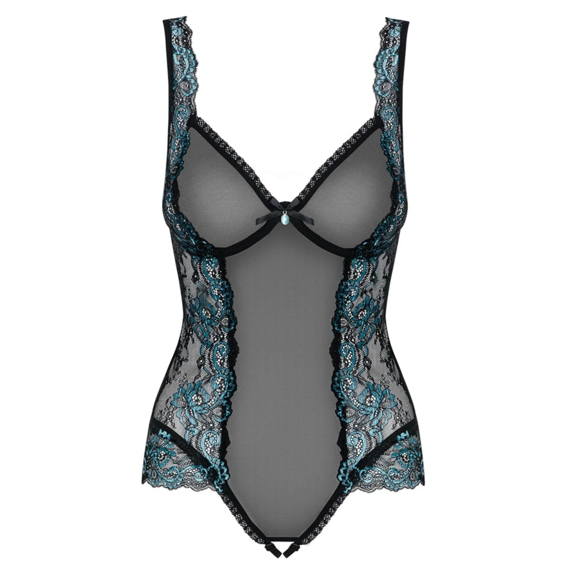 Transparent Body mit zweifarbiger Spitze