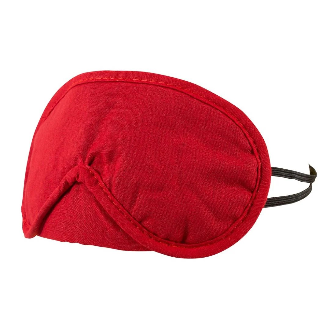 Augenmasken-Set in Rot und Schwarz