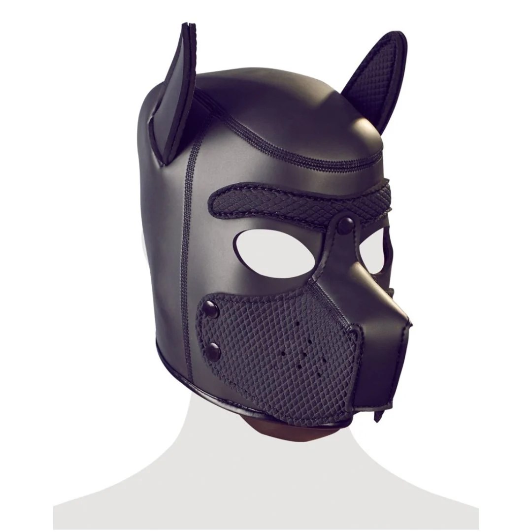 Hundekopfmaske aus Neopren