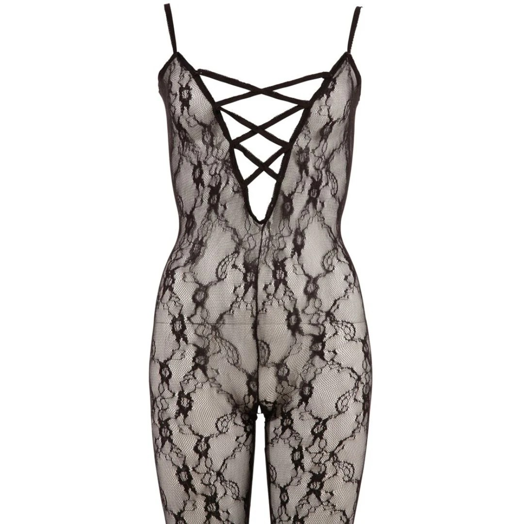 Bodystocking mit Stretchband-Dekolleté