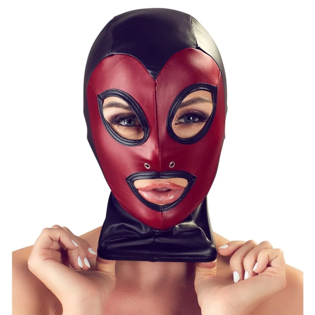 Elastische Kopfmaske im 2-farbigen Mattlook