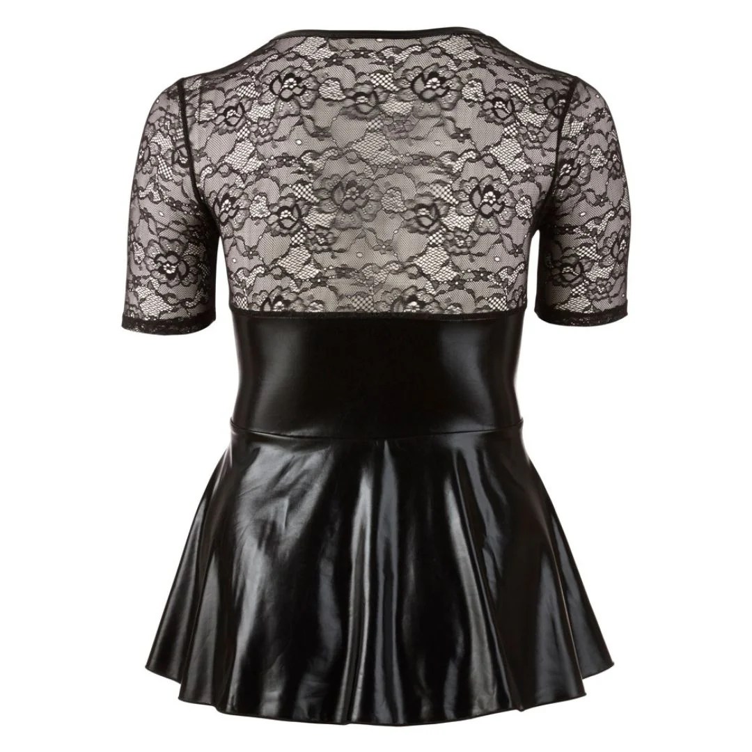 Kleid mit Schnürung und ausgestelltem Rockteil