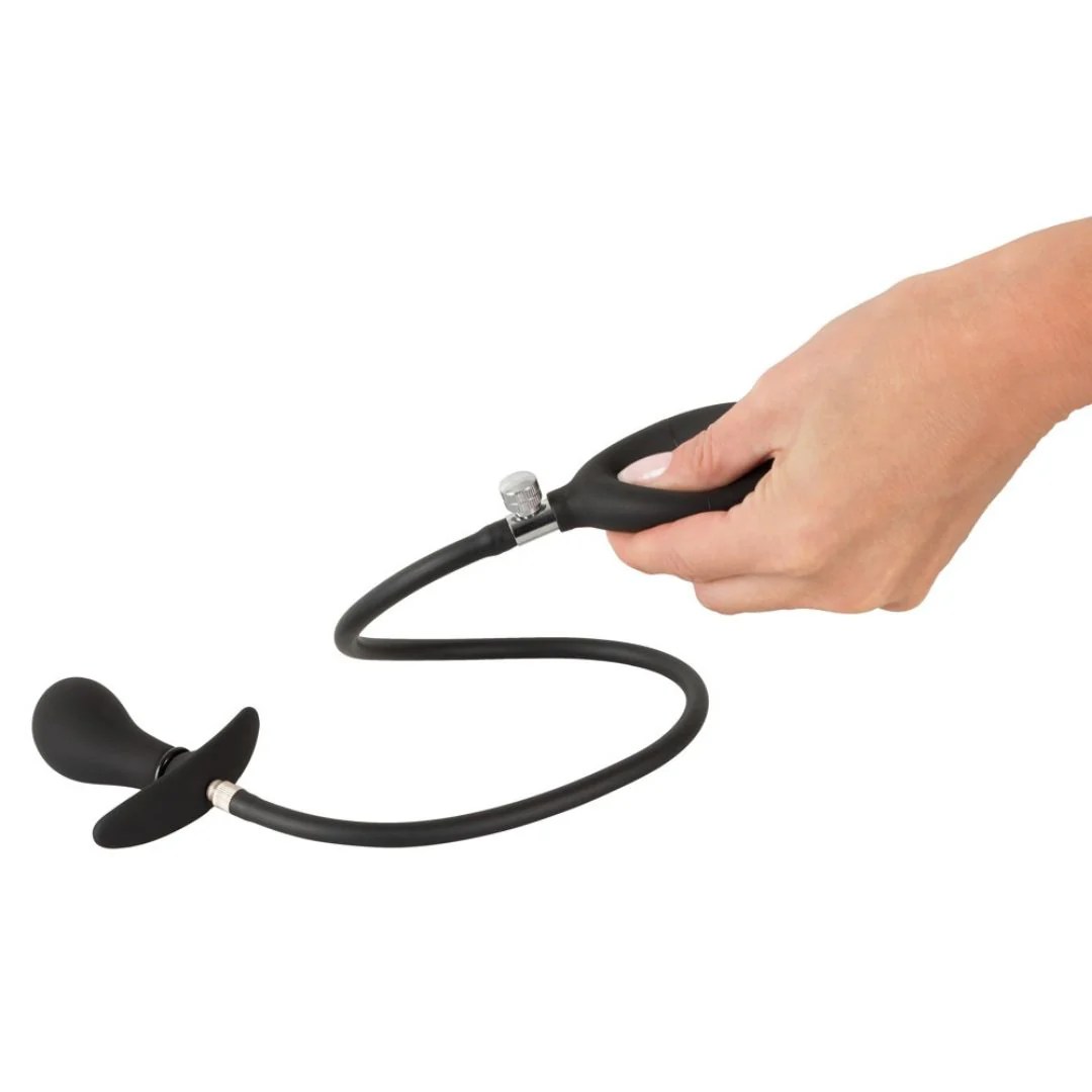 Aufblasbarer Analplug mit Schlauch