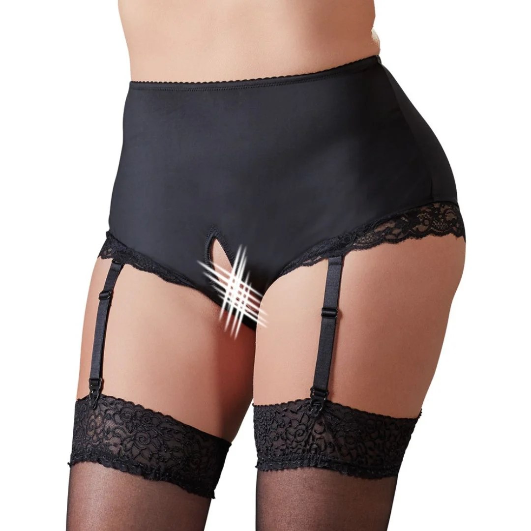 Taillen-Slip ouvert mit Strapsen
