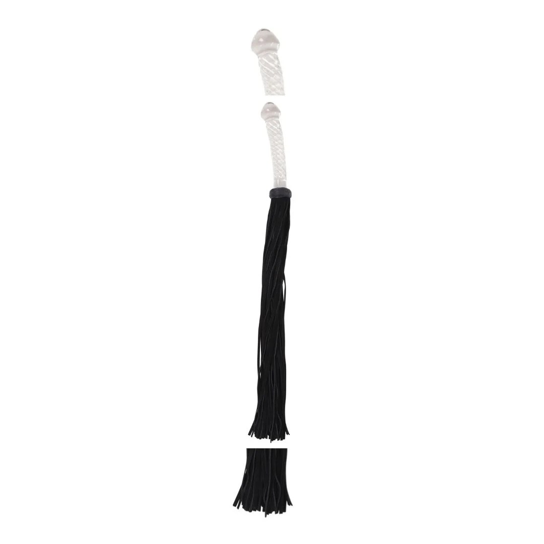 Peitsche mit Glasgriff/ Dildo
