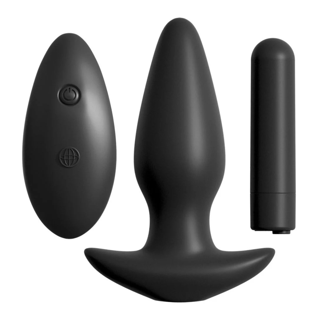 Konischer Analplug mit Fernbedienung