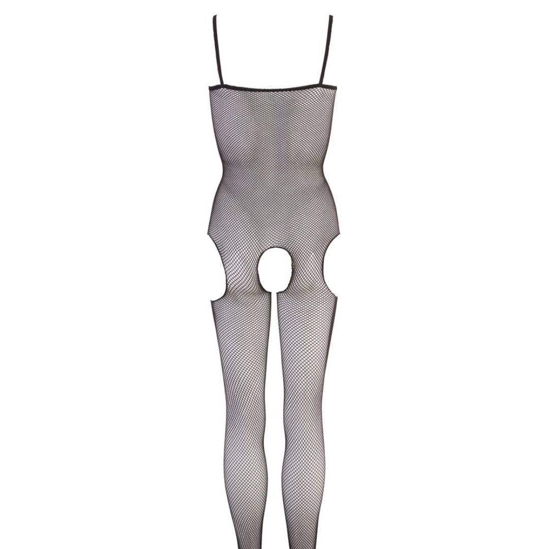 Bodystocking ouvert aus Stretch-Netz mit Cut-outs
