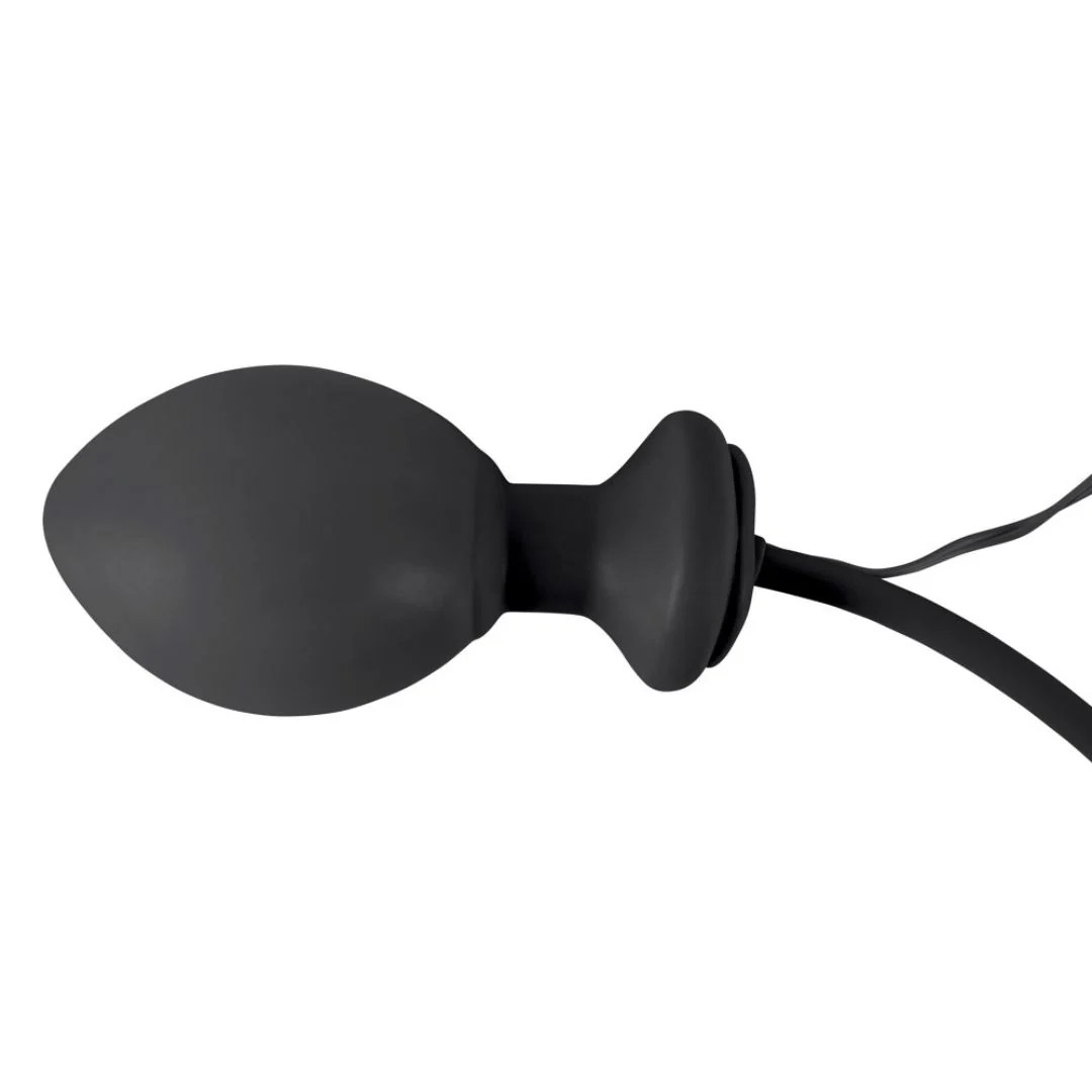 Latex-Analplug mit Ballpumpe und Vibration
