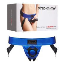 Strap-on-me Leatherette Harness Curious metallic blue Strap-on-me Leatherette Harness Curious metallic blue