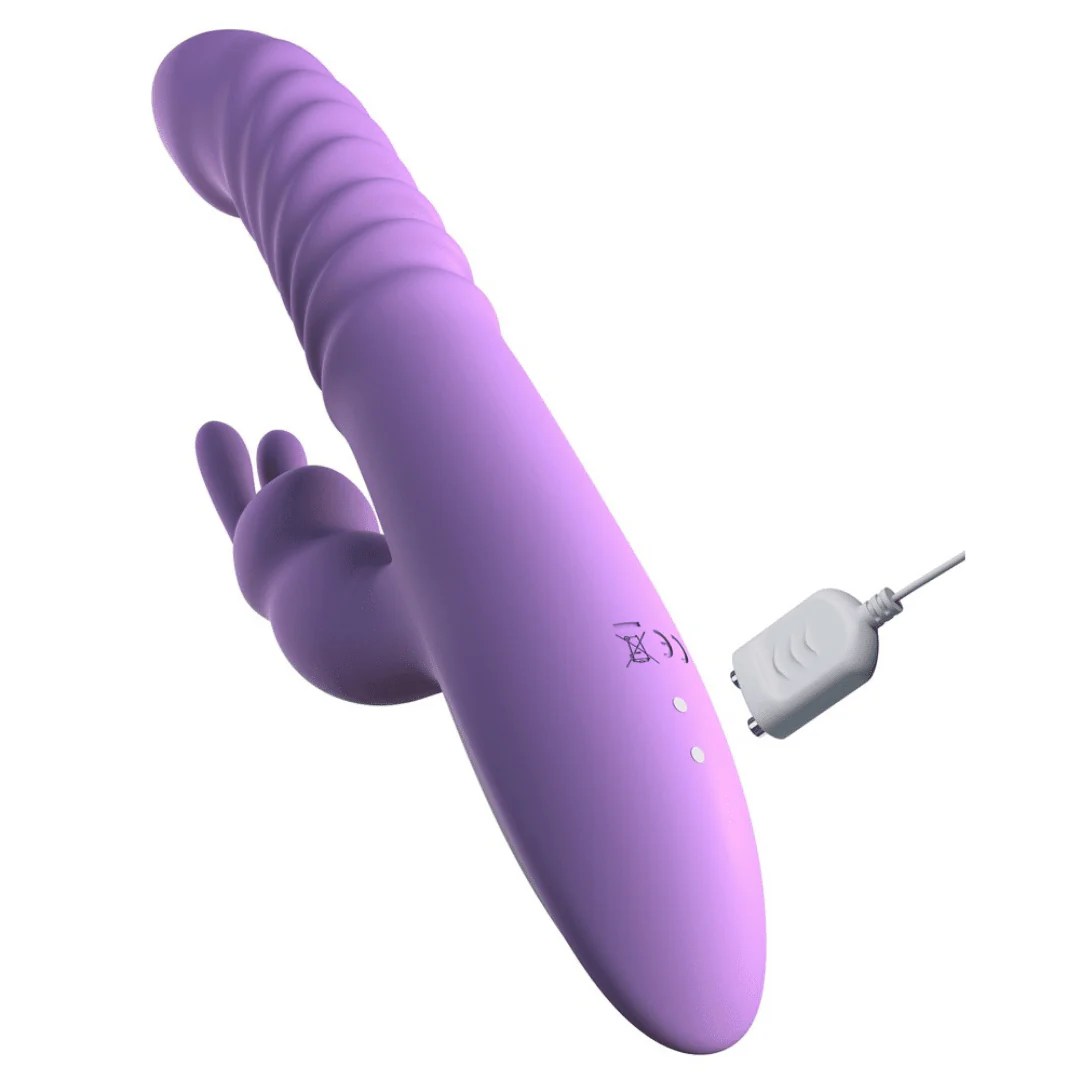 Stoßvibrator “her thrusting silicone rabbit”, mit Heizfunktion