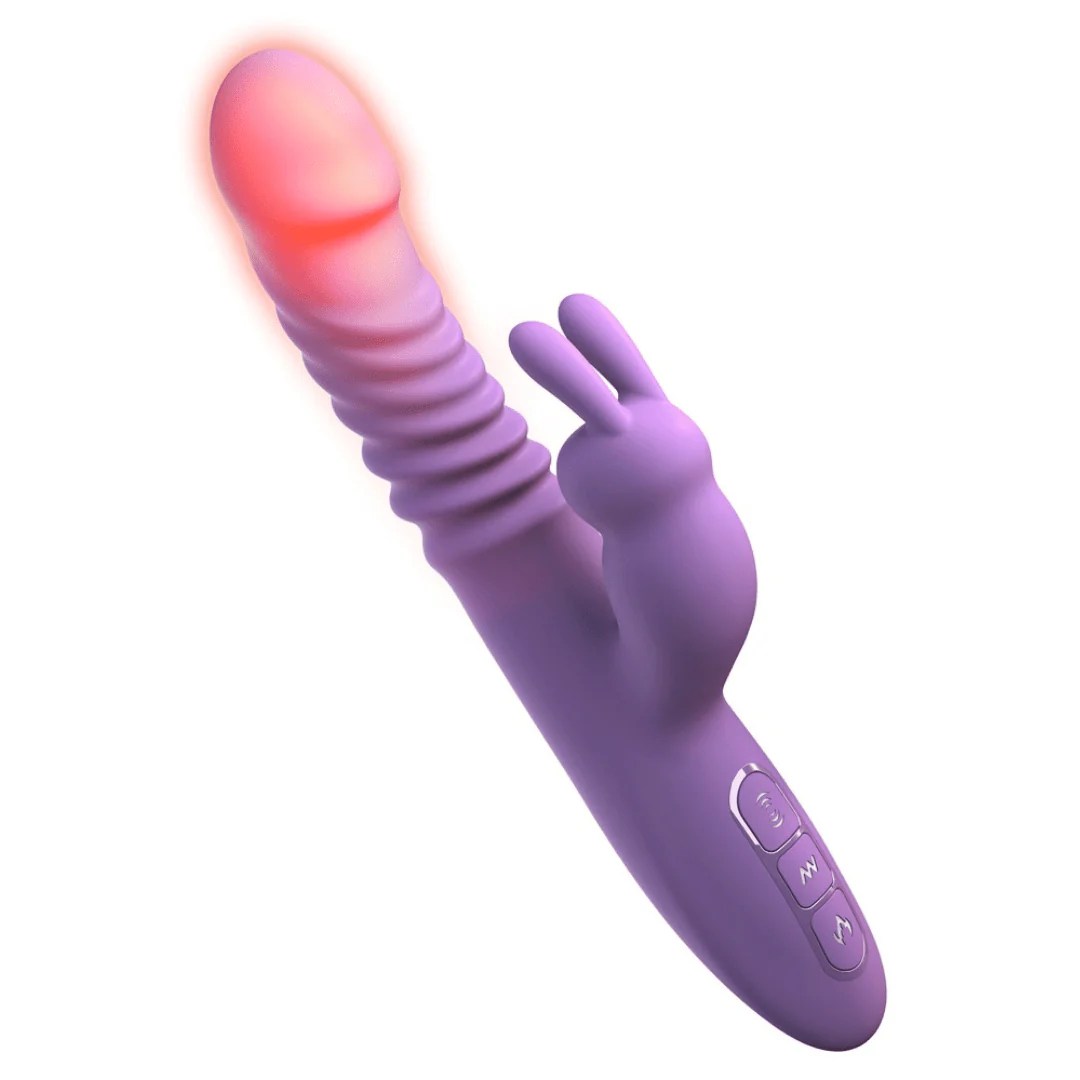 Stoßvibrator “her thrusting silicone rabbit”, mit Heizfunktion